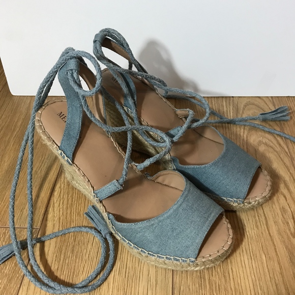 Merona Shoes - lace up espadrille wedges